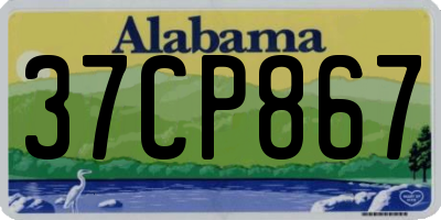 AL license plate 37CP867