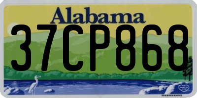 AL license plate 37CP868