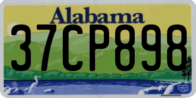 AL license plate 37CP898