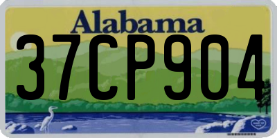 AL license plate 37CP904