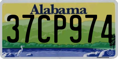 AL license plate 37CP974