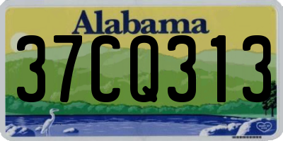 AL license plate 37CQ313