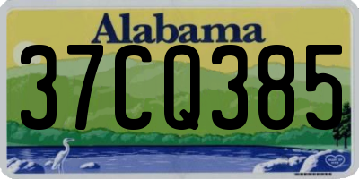 AL license plate 37CQ385