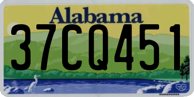 AL license plate 37CQ451