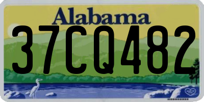 AL license plate 37CQ482