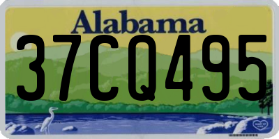 AL license plate 37CQ495