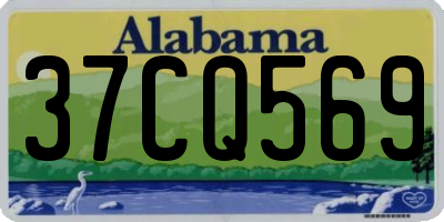 AL license plate 37CQ569