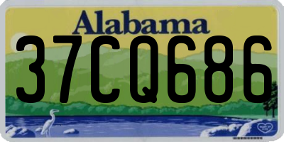 AL license plate 37CQ686