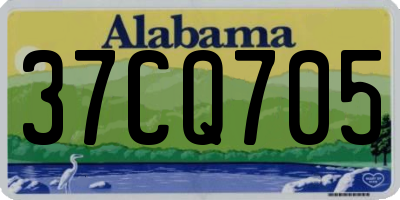 AL license plate 37CQ705