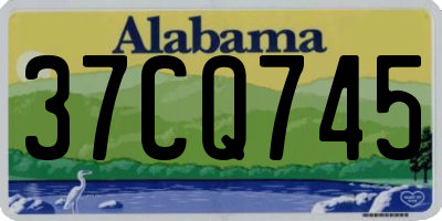 AL license plate 37CQ745