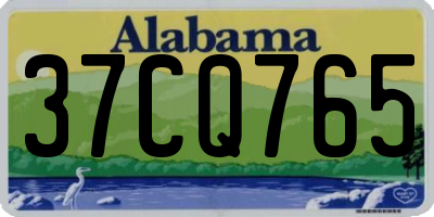 AL license plate 37CQ765