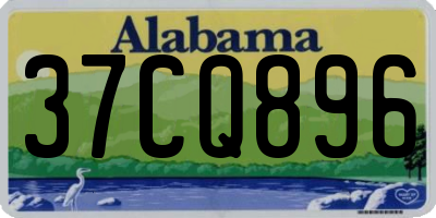 AL license plate 37CQ896