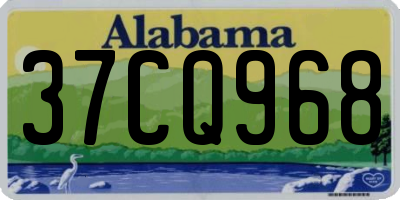 AL license plate 37CQ968