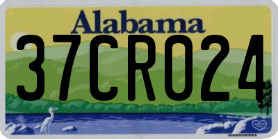 AL license plate 37CR024