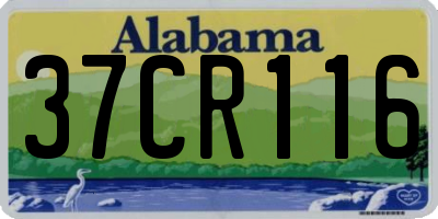 AL license plate 37CR116