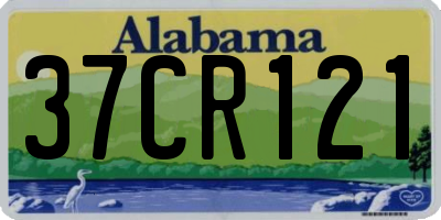 AL license plate 37CR121