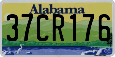 AL license plate 37CR176