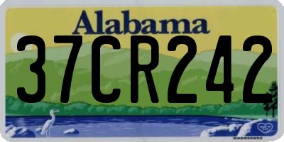 AL license plate 37CR242
