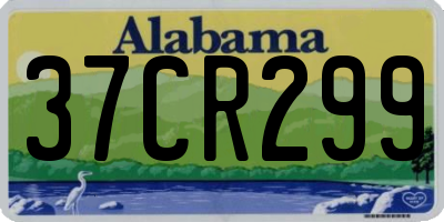 AL license plate 37CR299