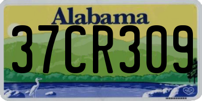 AL license plate 37CR309