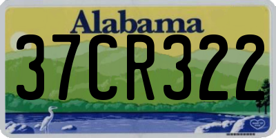 AL license plate 37CR322