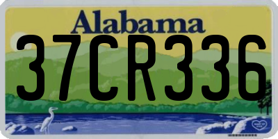 AL license plate 37CR336
