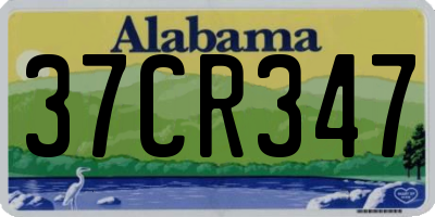 AL license plate 37CR347