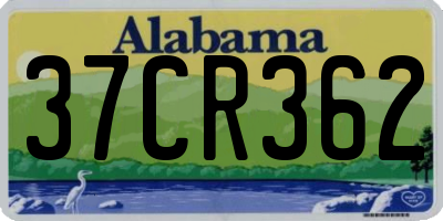 AL license plate 37CR362