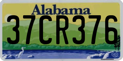 AL license plate 37CR376