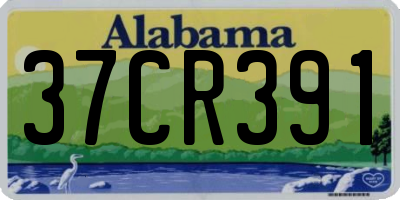 AL license plate 37CR391