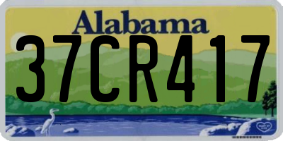 AL license plate 37CR417