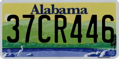 AL license plate 37CR446