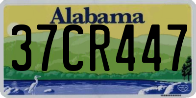 AL license plate 37CR447