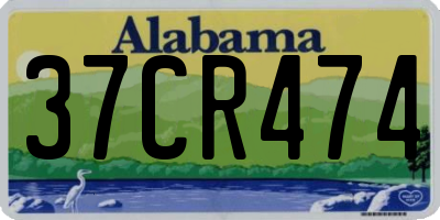 AL license plate 37CR474
