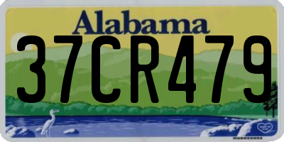 AL license plate 37CR479
