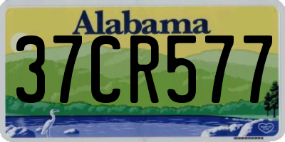 AL license plate 37CR577