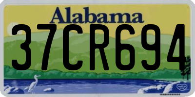 AL license plate 37CR694