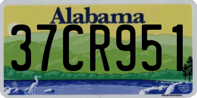 AL license plate 37CR951