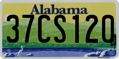 AL license plate 37CS120
