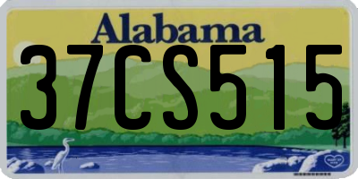 AL license plate 37CS515