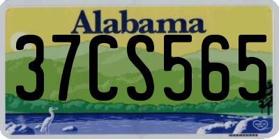 AL license plate 37CS565