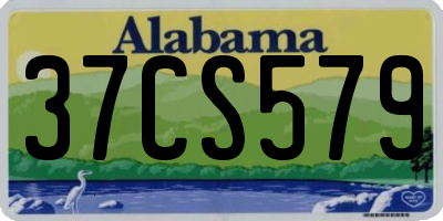 AL license plate 37CS579