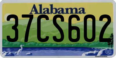 AL license plate 37CS602