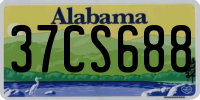 AL license plate 37CS688