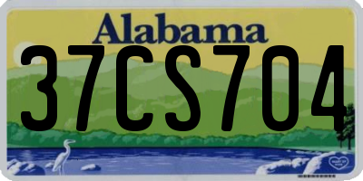 AL license plate 37CS704