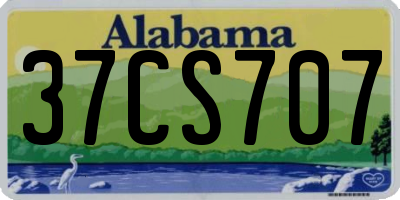 AL license plate 37CS707