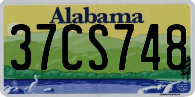 AL license plate 37CS748
