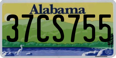 AL license plate 37CS755