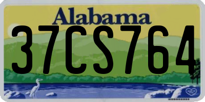 AL license plate 37CS764