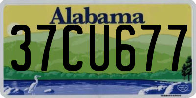 AL license plate 37CU677